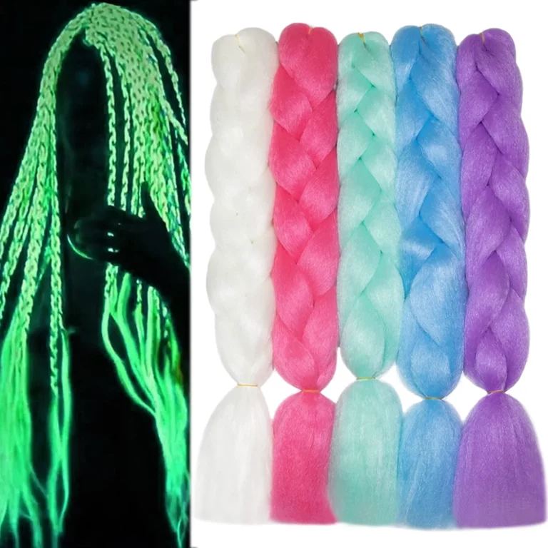 Colorful Glowing Braiding Hair Luminous Braid Hair