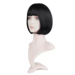Short Bob Straight Hair Wigs with Bangs Synthetic Wig