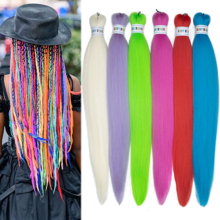 Colorful Braiding Hair 26inch 6Pcs Kanekalon Braids Hair Extensions