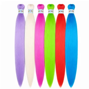 Colorful Braiding Hair 26inch 6Pcs Kanekalon Braids Hair Extensions