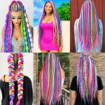 Colorful Braiding Hair 26inch 6Pcs Kanekalon Braids Hair Extensions