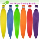 Colorful Pre-Stretched Braiding Hair 26inch 6Pcs Kanekalon Braids Hair Extensions