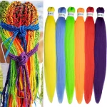 Colorful Pre-Stretched Braiding Hair 26inch 6Pcs Kanekalon Braids Hair Extensions