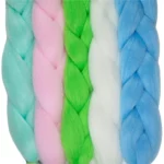 Colorful Braiding Hair Kanekalon Jumbo Braiding Hair Rainbow Multicolor Braiding Hair