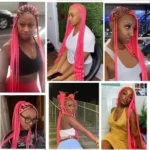 Hot Pink Glow in the Dark Braiding Hair 24Inch 3Pcs Synthetic Kanekalon Hair