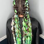 Colorful Braiding Hair Kanekalon Jumbo Braiding Hair Rainbow Multicolor Braiding Hair