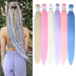 Colored Braiding Hair Pre Stretched Kanekalon Braiding Hair U03