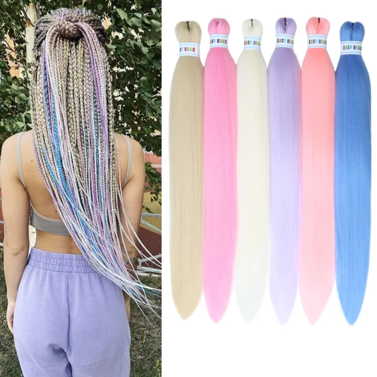 Colored Braiding Hair Pre Stretched Kanekalon Braiding Hair U03