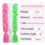 Colorful Braiding Hair Jumbo Braids - 3 PCS 24inch