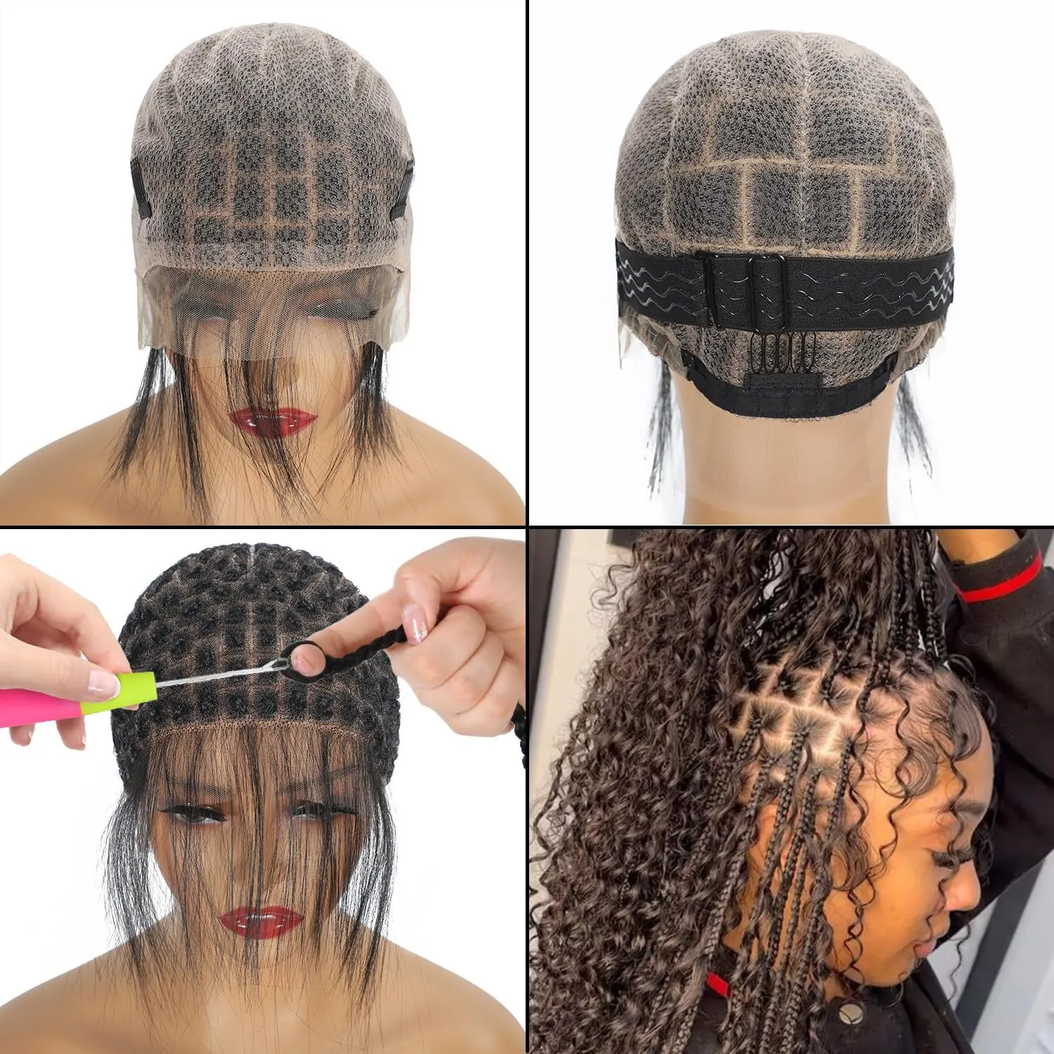 Full lace wig cap for braid wig