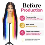 Custom 30 Inch Box Braids Wig – Handmade Made-to-Order Braided Wig