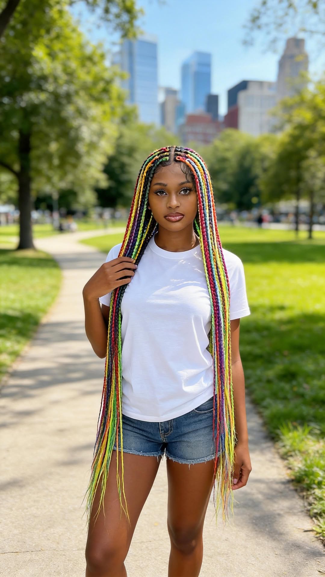 Colorful Park Braids