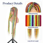 Custom 6 Color Mix Box Braids Wig