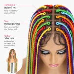 Custom 6 Color Mix Box Braids Wig