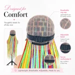 Custom 6 Color Mix Box Braids Wig