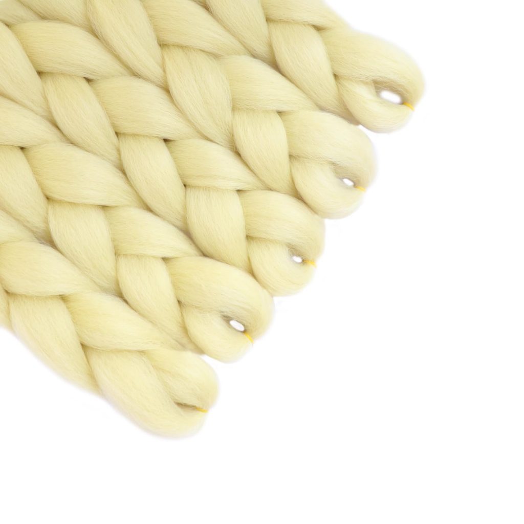 5Pcs 613 Blonde Glow in the Dark Braiding Hair 24 Inch Jumbo Braiding Hair
