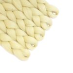 5Pcs 613 Blonde Glow in the Dark Braiding Hair 24 Inch Jumbo Braiding Hair