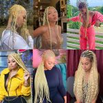 5Pcs 613 Blonde Glow in the Dark Braiding Hair 24 Inch Jumbo Braiding Hair
