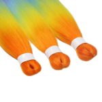 Rainbow Colorful Braiding Hair Pre Stretched