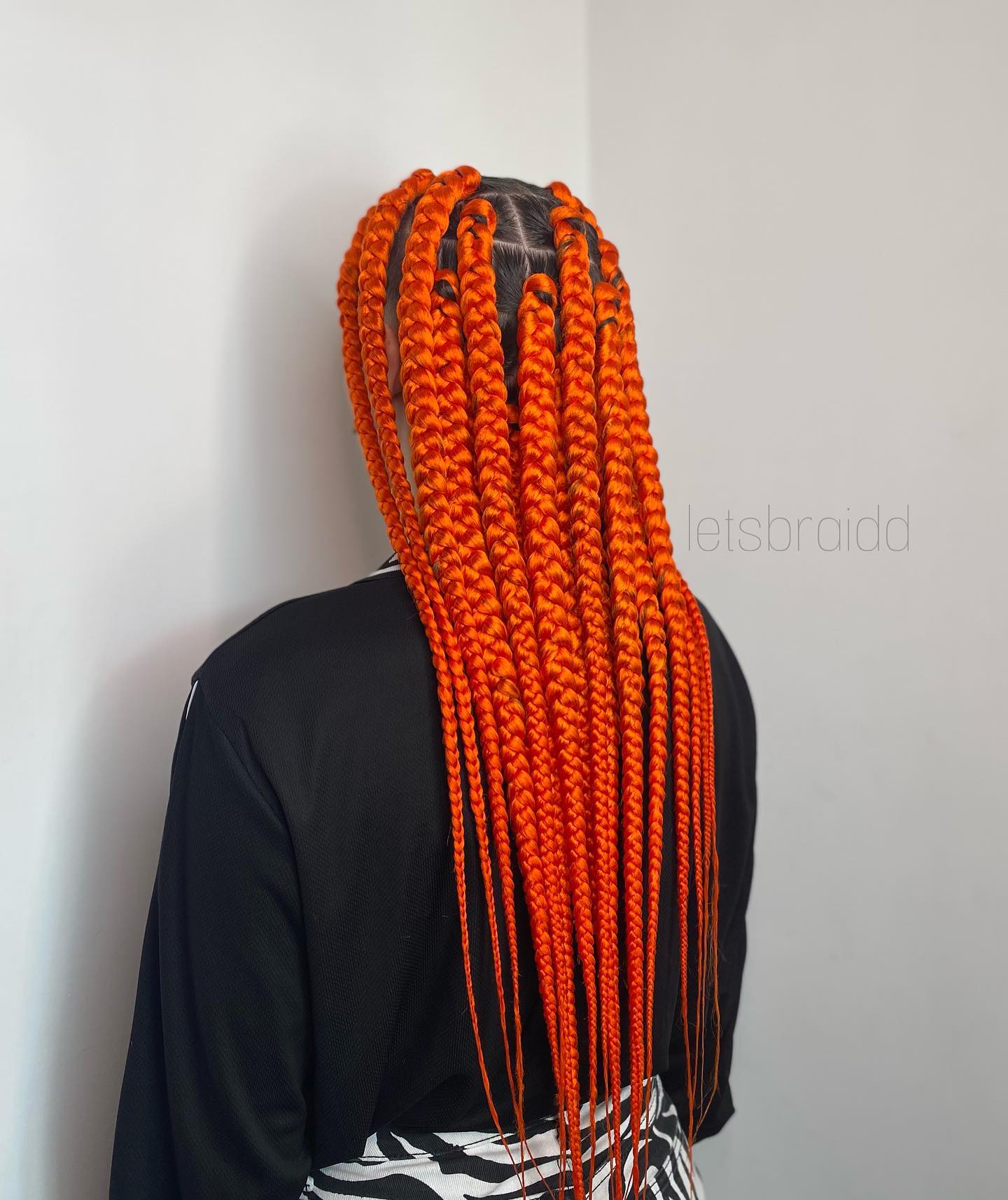 Orange Box Braids
